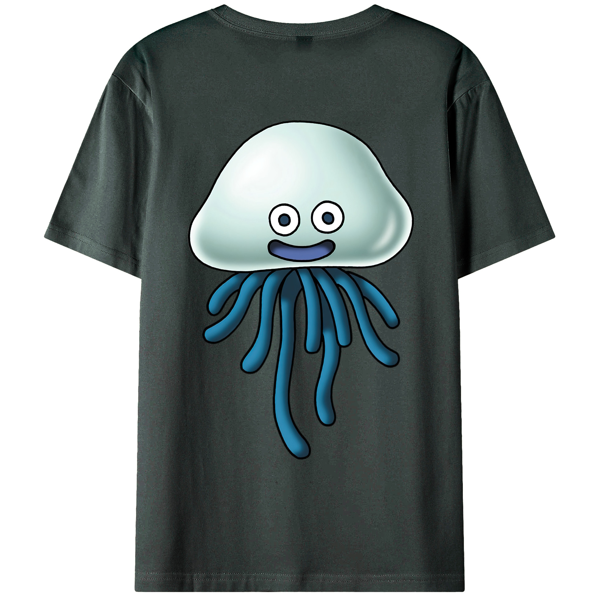 （画像用） ドラゴンクエスト Doragon Kuesuto Dragon Quest 綿100％ メンズ半袖Tシャツ（バックプリント） 通気性